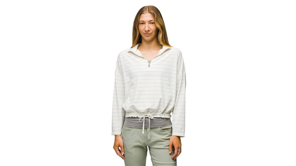 prAna Railay Pullover - Womens, Canvas Stripe, XS, 1970411-250-XS