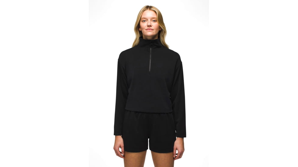 prAna Shea Half Zip - Womens, Black, XS, 2057191-001-XS