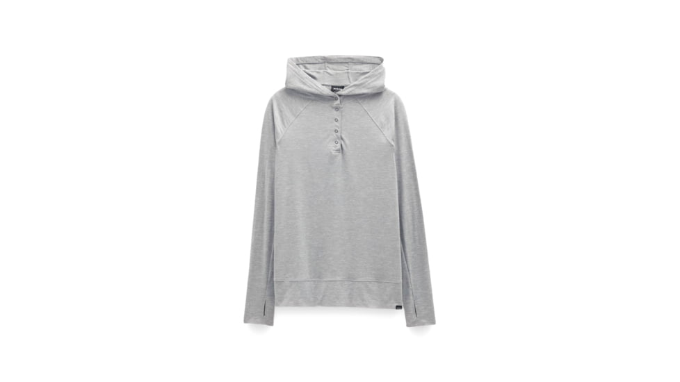 prAna Sol Searcher Hoodie - Womens, Heather Grey, Large, 1971551-020-L