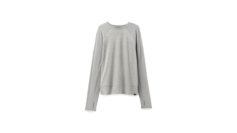 prAna Sol Searcher Long Sleeve Top - Womens, Heather Grey, S, 1971541-020-S