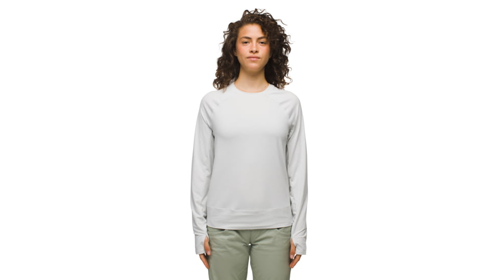 prAna Sol Searcher Long Sleeve Top - Womens, Soft White, L, 1971541-100-L