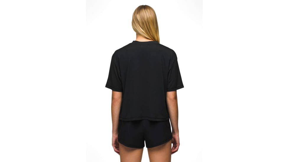prAna Sol Searcher S/S Henley - Womens, Black, L, 2064501-001-L