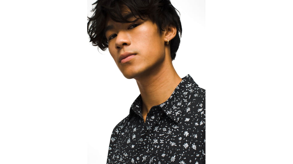 prAna Stimmersee Shirt Slim Fit - Mens, Black Above, M, 1970111-002-SL-M