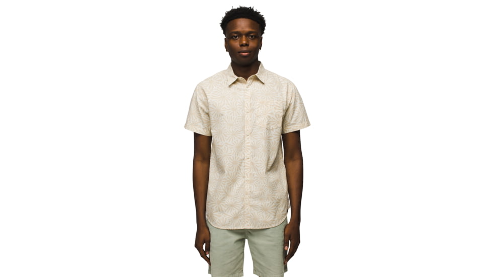 prAna Stimmersee Shirt Slim Fit - Mens, Chalk Stretch, XL, 1970111-101-SL-XL