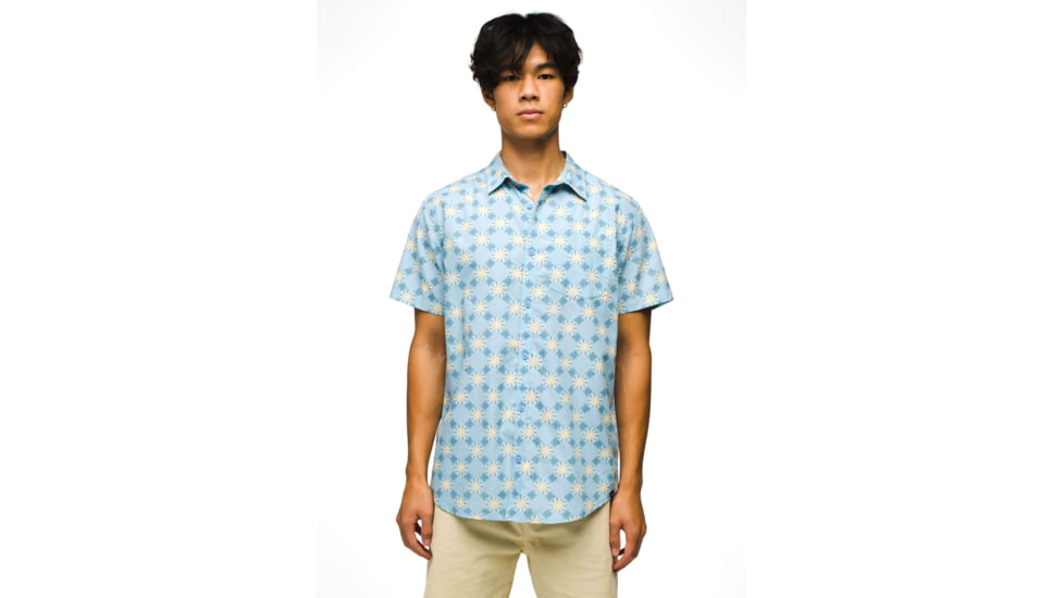 prAna Stimmersee Shirt Slim Fit - Mens, Crescent Bay Sol, L, 1970111-408-SL-L