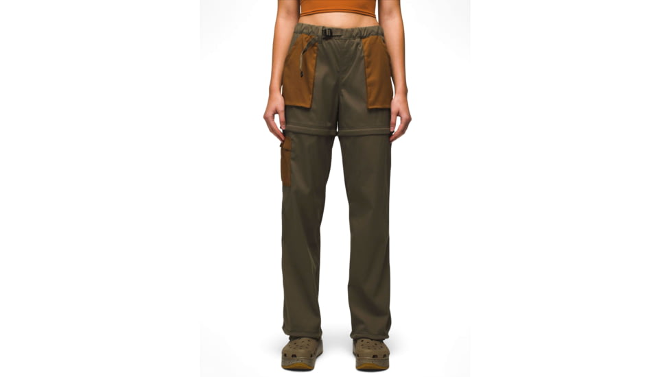 prAna Stretch Zion Convertible Pant - Womens, Slate Green Block, XS, 2064541-301-RG-XS