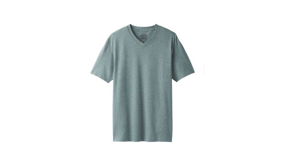 prAna V-Neck T-Shirt - Mens, Starling Green Heather, Small, M1VNEK114-SRHT-S