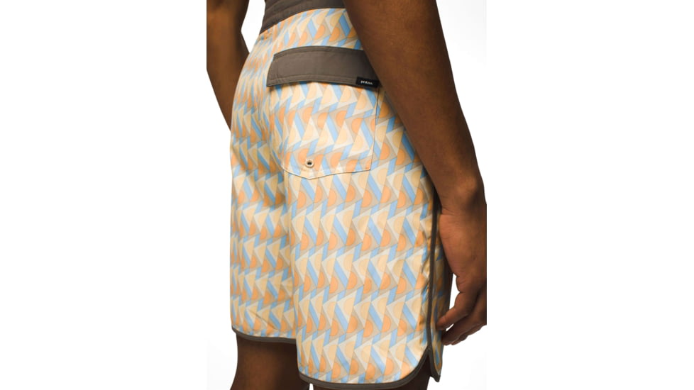 prAna Vintage Boardshort 8in Inseam - Mens, Aura Glow Retro Geo, 30, 1972761-800-08-30