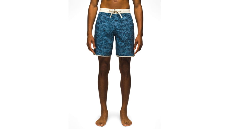 prAna Vintage Boardshort 8in Inseam - Mens, High Tide Stretch, 35, 1972761-970-08-35