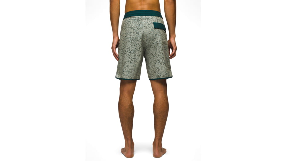 prAna Vintage Boardshort 8in Inseam - Mens, Juniper Green Sharkstooth, 38, 1972761-962-08-38
