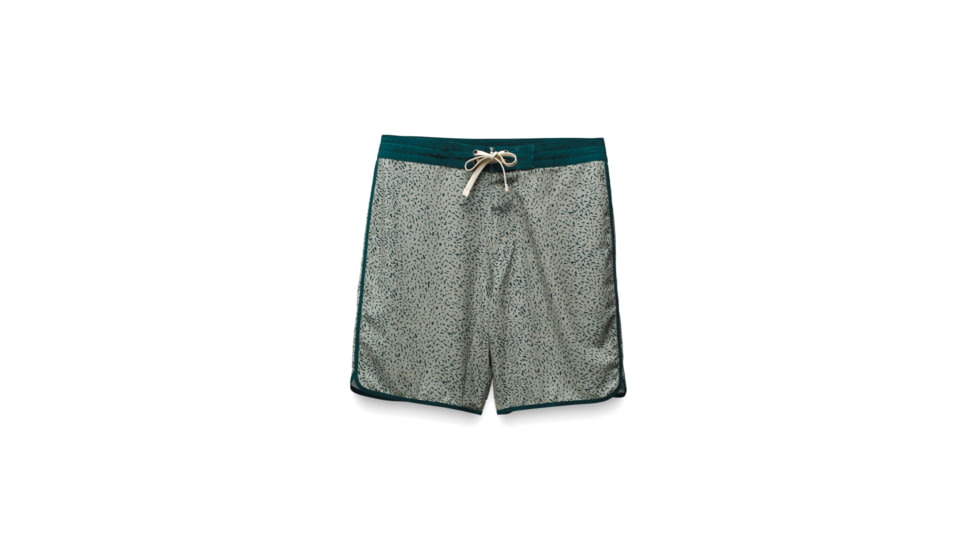 prAna Vintage Boardshort 8in Inseam - Mens, Juniper Green Sharkstooth, 38, 1972761-962-08-38
