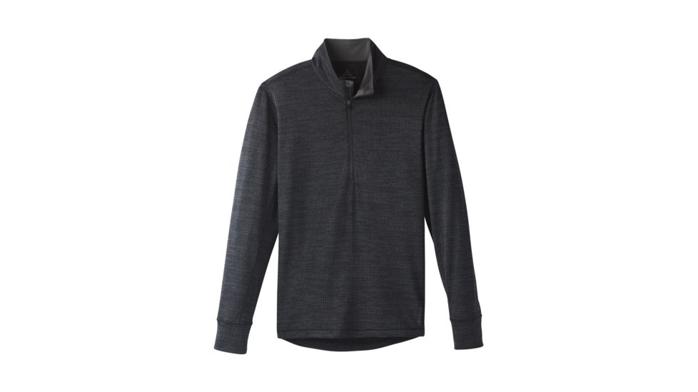 prAna Pratt 1/4 Zip Shirt - Men's, Black, X-Large, M21181418-BLK-XL