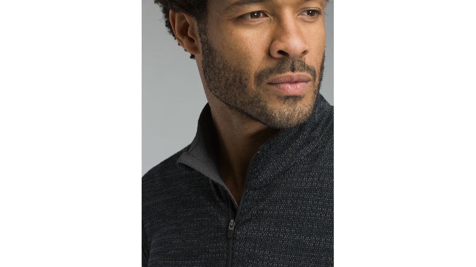 prAna Pratt 1/4 Zip Shirt - Mens, Black, XXLarge, M21181418-BLK-XXL