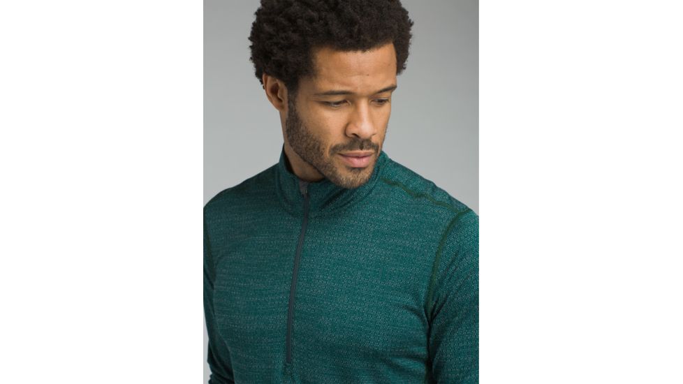 prAna Pratt 1/4 Zip Shirt - Mens, Highland Green, Small, M21181418-HLGR-S