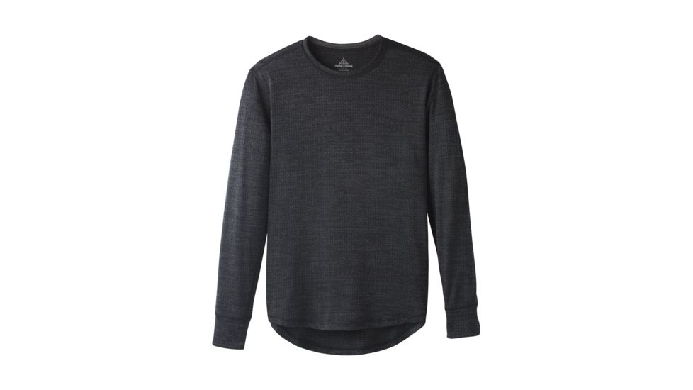 prAna Pratt Long Sleeve Crew - Men's, Black, Small, M21181410-BLK-S