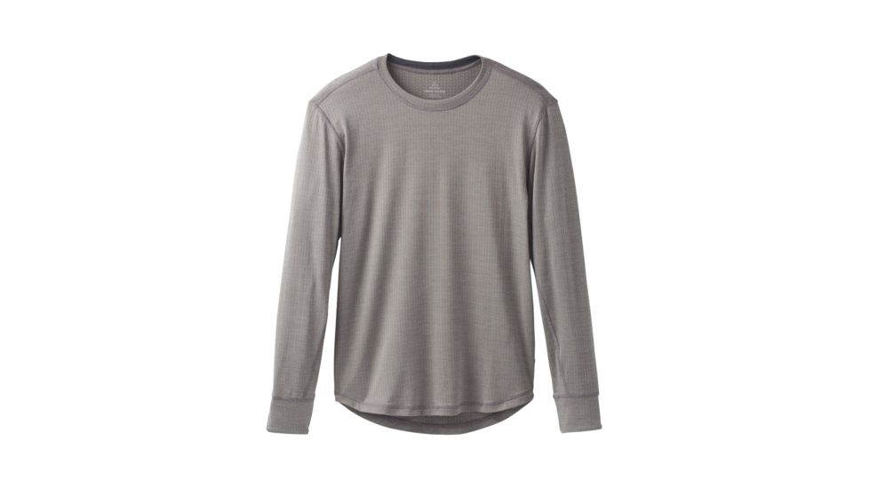 prAna Pratt Long Sleeve Crew - Men's, Gravel, Medium, M21181410-GRA-M