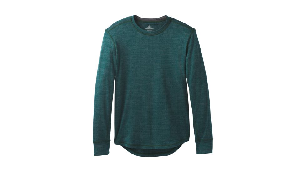 prAna Pratt Long Sleeve Crew - Mens, Highland Green, Medium, M21181410-HLGR-M