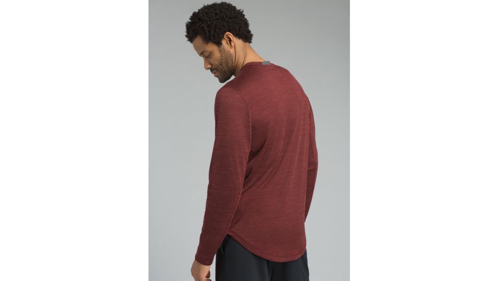 prAna Pratt Long Sleeve Crew - Mens, Mulled Wine, XXLarge, M21181410-MUWI-XXL
