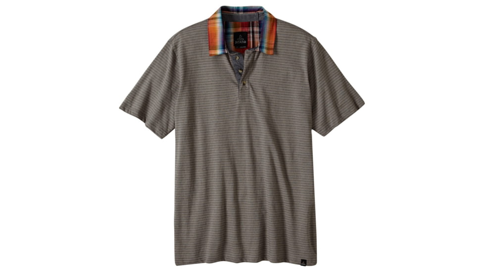 prAna Prescott Polo Shirt - Men's -Gravel-Small