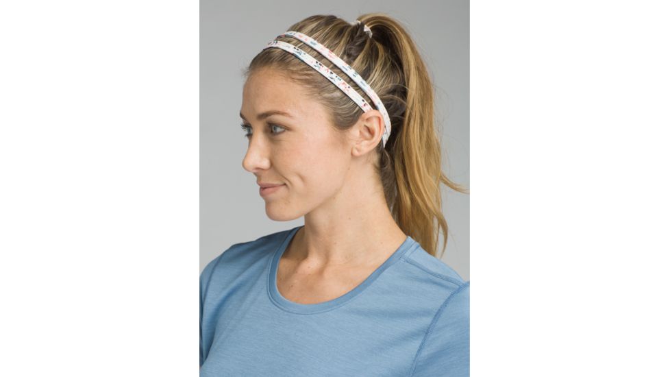 prAna Printed Double Headband, Bone Alaska, One Size, U5PHEA110-BOAL-O/S