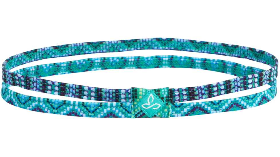 prAna Printed Double Headband - Women's -Cool Green Ibiza