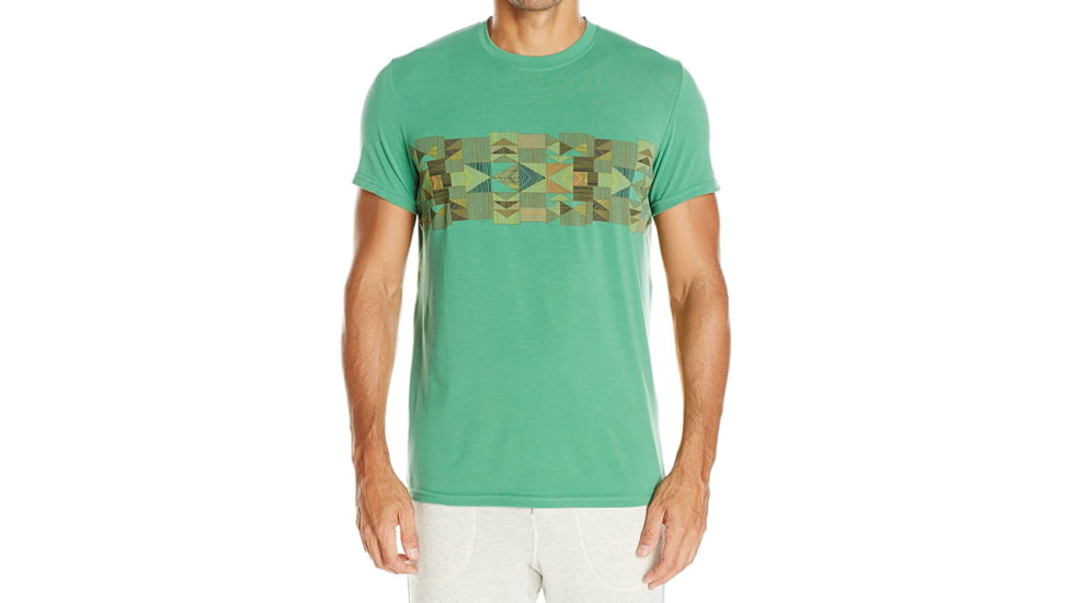 prAna Printed Ridge Tech T-Shirt - Men's -Dusty Pine Geode-Medium