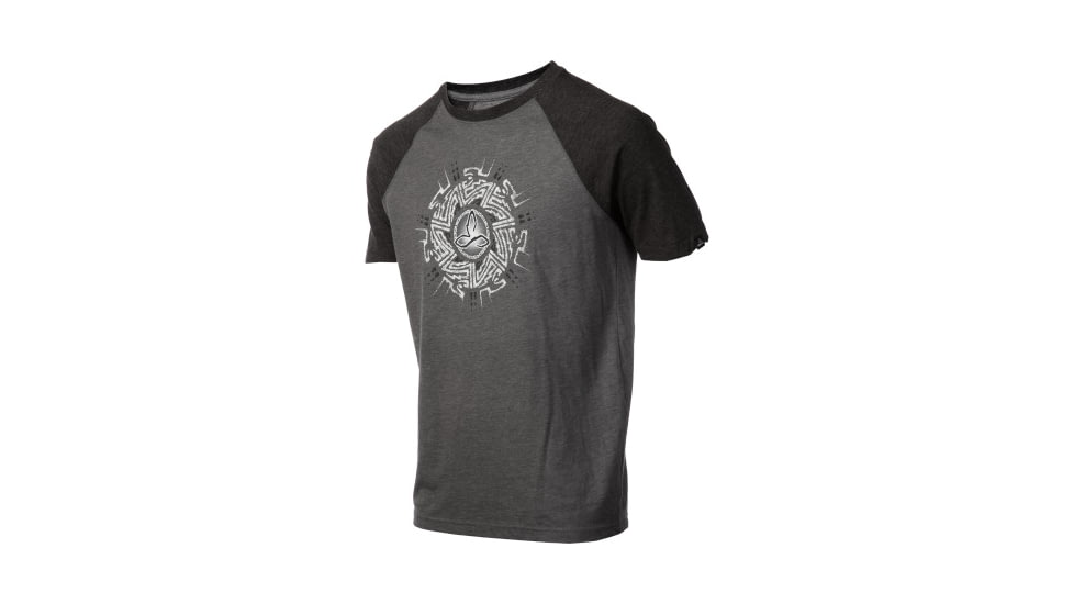 prAna Raglan Heathered Short Sleeve Tee - Men's-Charcoal Nazca-X-Large