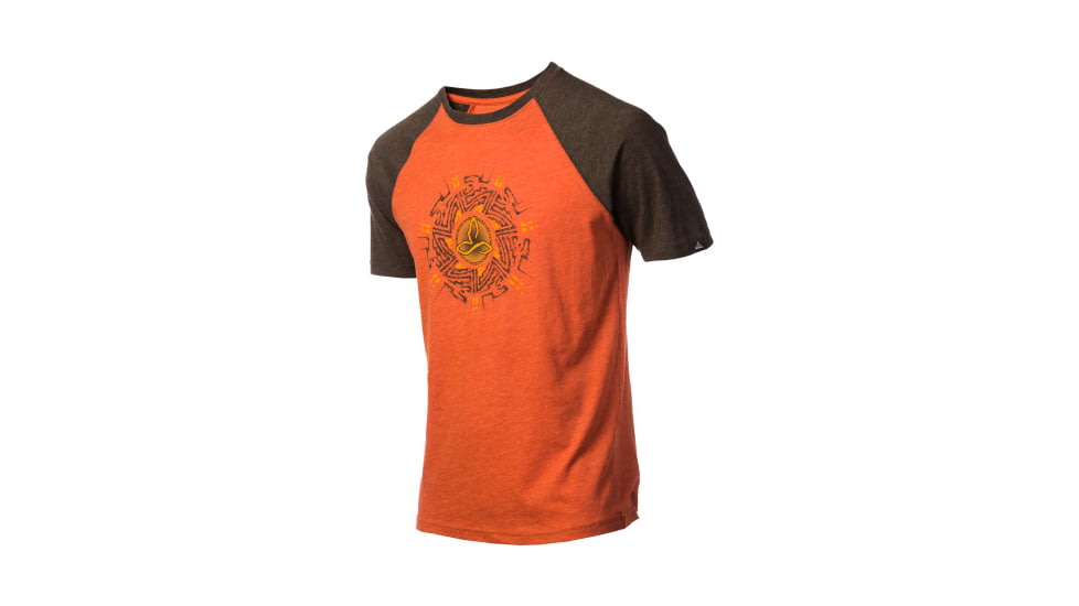prAna Raglan Heathered Short Sleeve Tee - Men's-Picante Nazca-X-Large