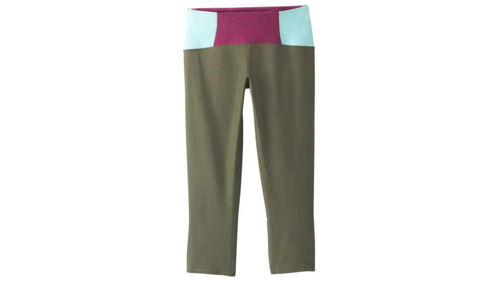 prAna Rai Swim Tight Womens, Cargo Green Color Block, Medium, W4RAIN115-CGCX-M