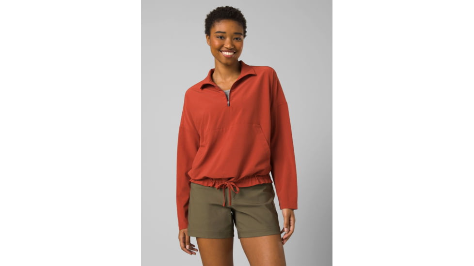prAna Railay Pullover - Womens, Rust, Medium, 1970411-600-M