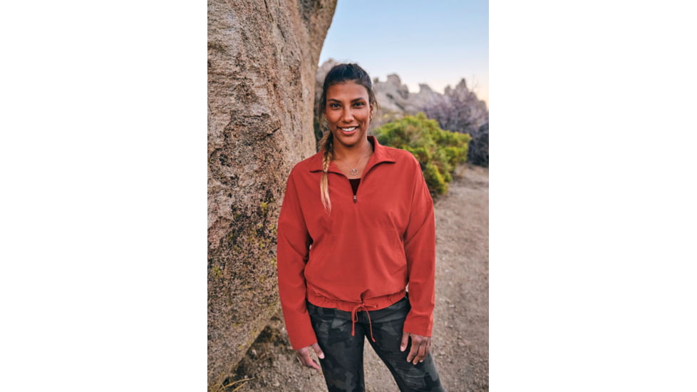 prAna Railay Pullover - Womens, Rust, Medium, 1970411-600-M