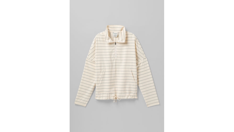 prAna Railay Pullover - Womens, Soft White Stripe, XS, 1970411-100-XS
