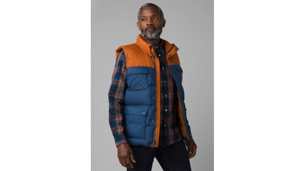 prAna Red Slate Vest, Cedar Colorblock, Medium, M13202594-CECX-M