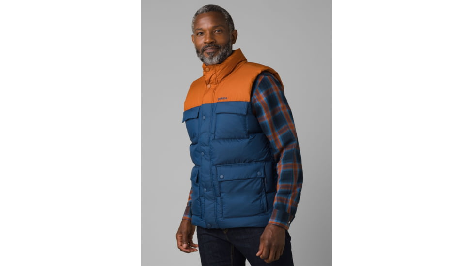 prAna Red Slate Vest, Cedar Colorblock, Medium, M13202594-CECX-M