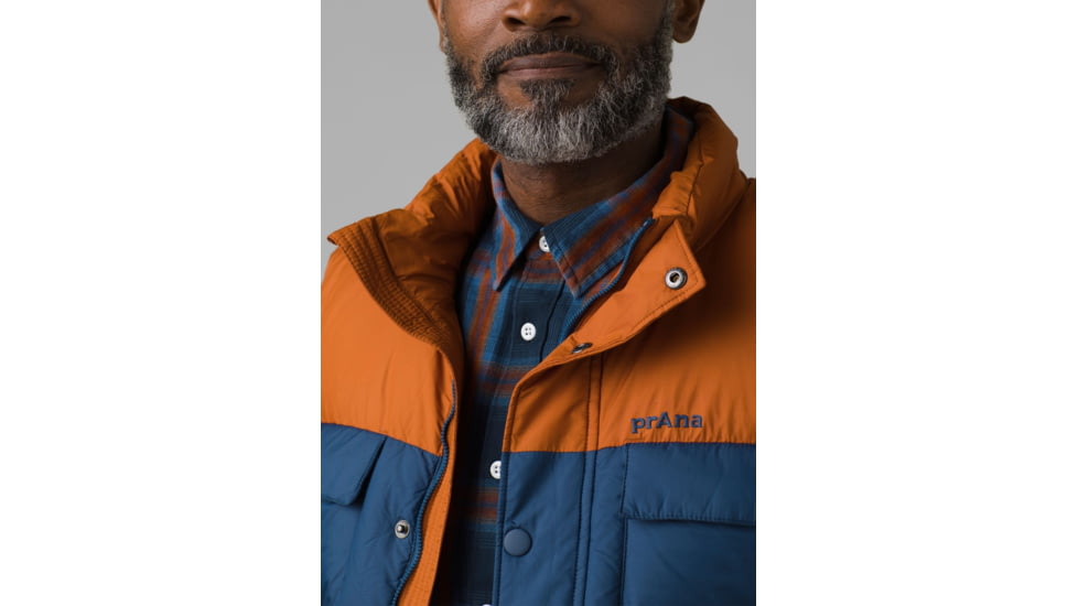 prAna Red Slate Vest, Cedar Colorblock, Medium, M13202594-CECX-M