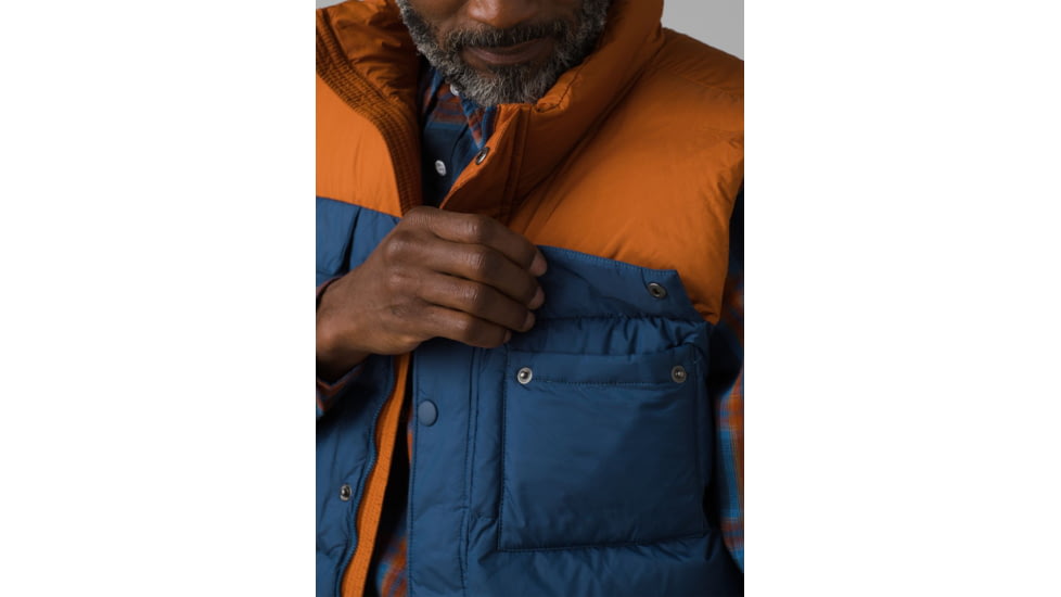 prAna Red Slate Vest, Cedar Colorblock, Medium, M13202594-CECX-M