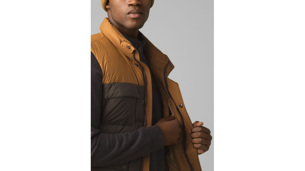 prAna Red Slate Vest, Walnut Colorblock, Large, M13202594-WACX-L