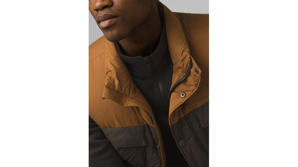 prAna Red Slate Vest, Walnut Colorblock, Large, M13202594-WACX-L