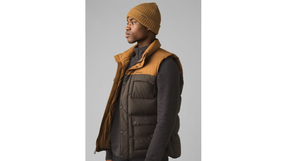 prAna Red Slate Vest, Walnut Colorblock, Large, M13202594-WACX-L