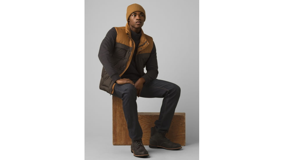 prAna Red Slate Vest, Walnut Colorblock, Large, M13202594-WACX-L