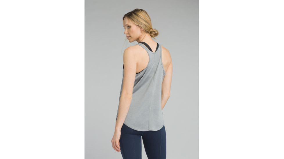 prAna Revere Tank - Womens, Grey, Large, W11170010-GRY-L