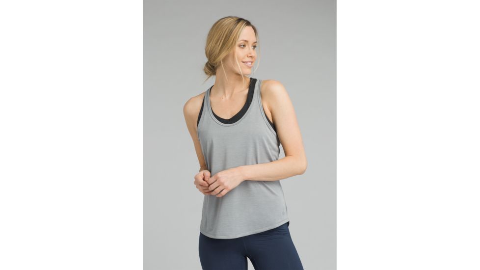 prAna Revere Tank - Women's, Grey, Large, W11170010-GRY-L