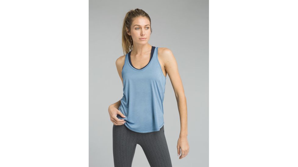 prAna Revere Tank - Womens, Steel Blue, Small, W11170010-STBL-S