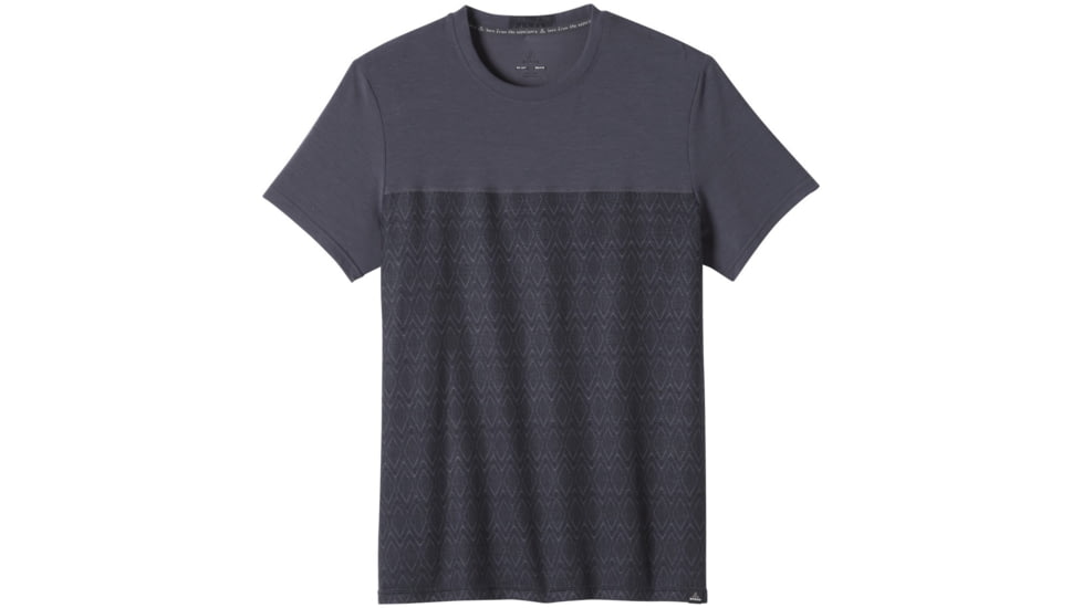prAna Ridge Tech T-Shirt - Men's -Coal Ridge Print-X-Large