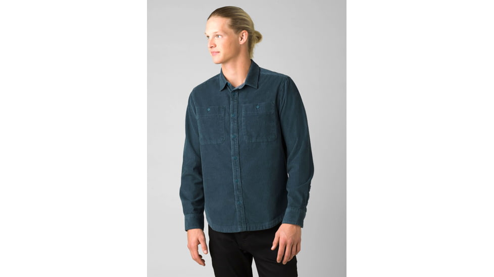 prAna Ridgecrest Long Sleeve Top - Men's, Extra Large, Deep Stellar, 1967951-400-ST-XL