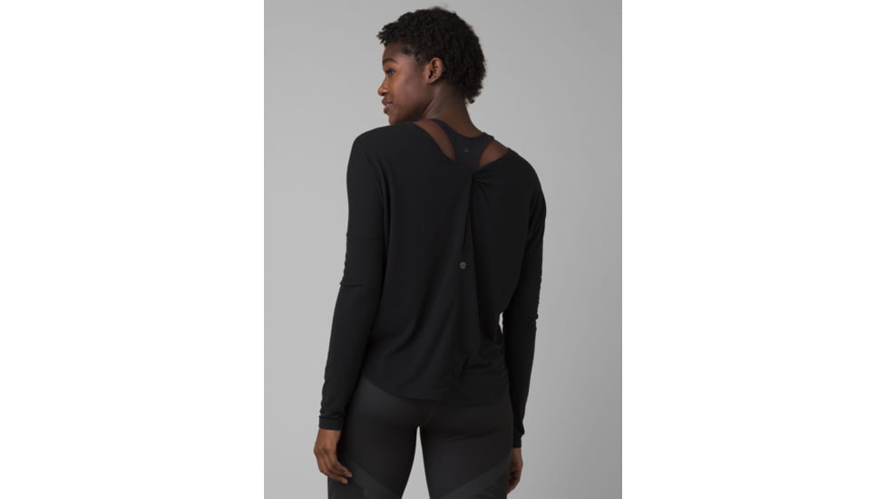 prAna Rogue Long Sleeve Shirt - Womens, Black, M, 1962421-001-M