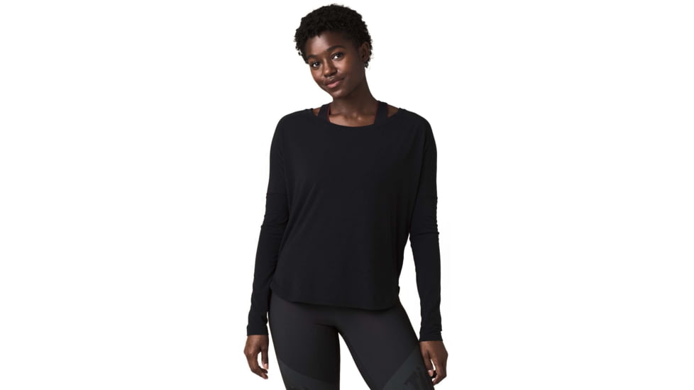 prAna Rogue Long Sleeve Shirt - Womens, Black, XS, 1962421-001-XS