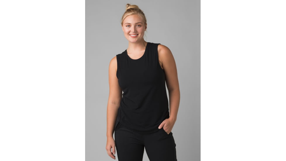 prAna Rogue Sleeveless Top, Black, Small, 1962871-001-S
