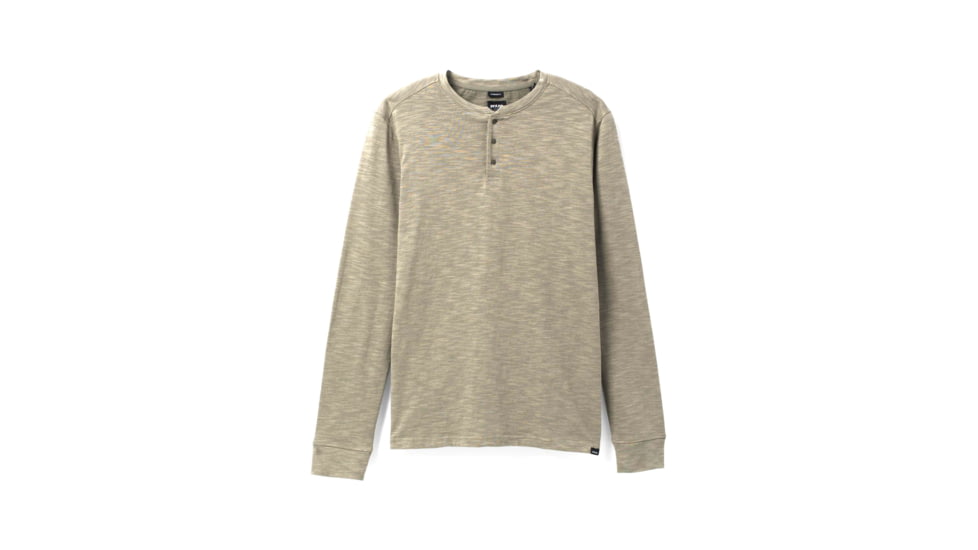 prAna Ronnie Henley II Top - Men's, Large, Rye Green Heather, 1968041-300-ST-L