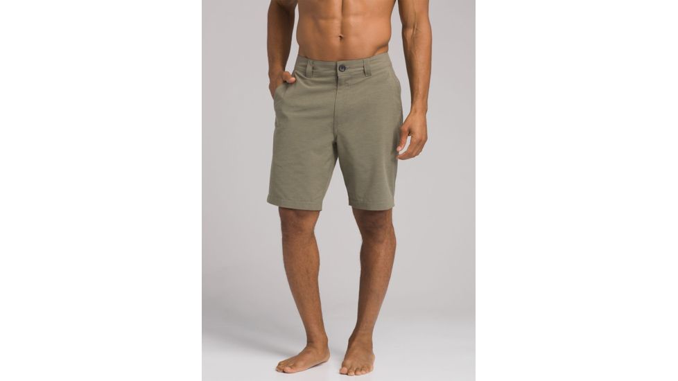 prAna Rotham Short 9 Inch Inseam, Cargo Green, 28 Waist, M31191496 -318-28